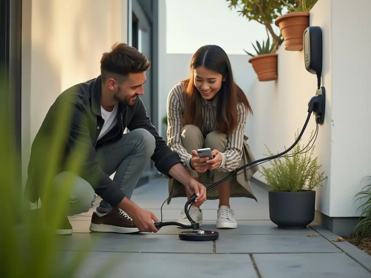 Photo raccordement-electrique-plug-play-maison