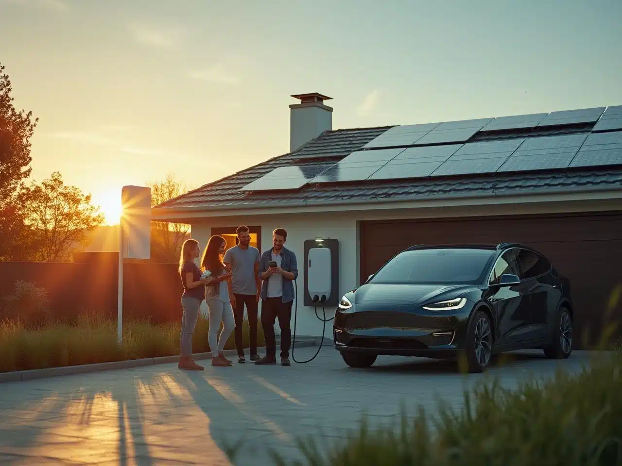 Photo raccordement-intelligent-maison-voiture-energie