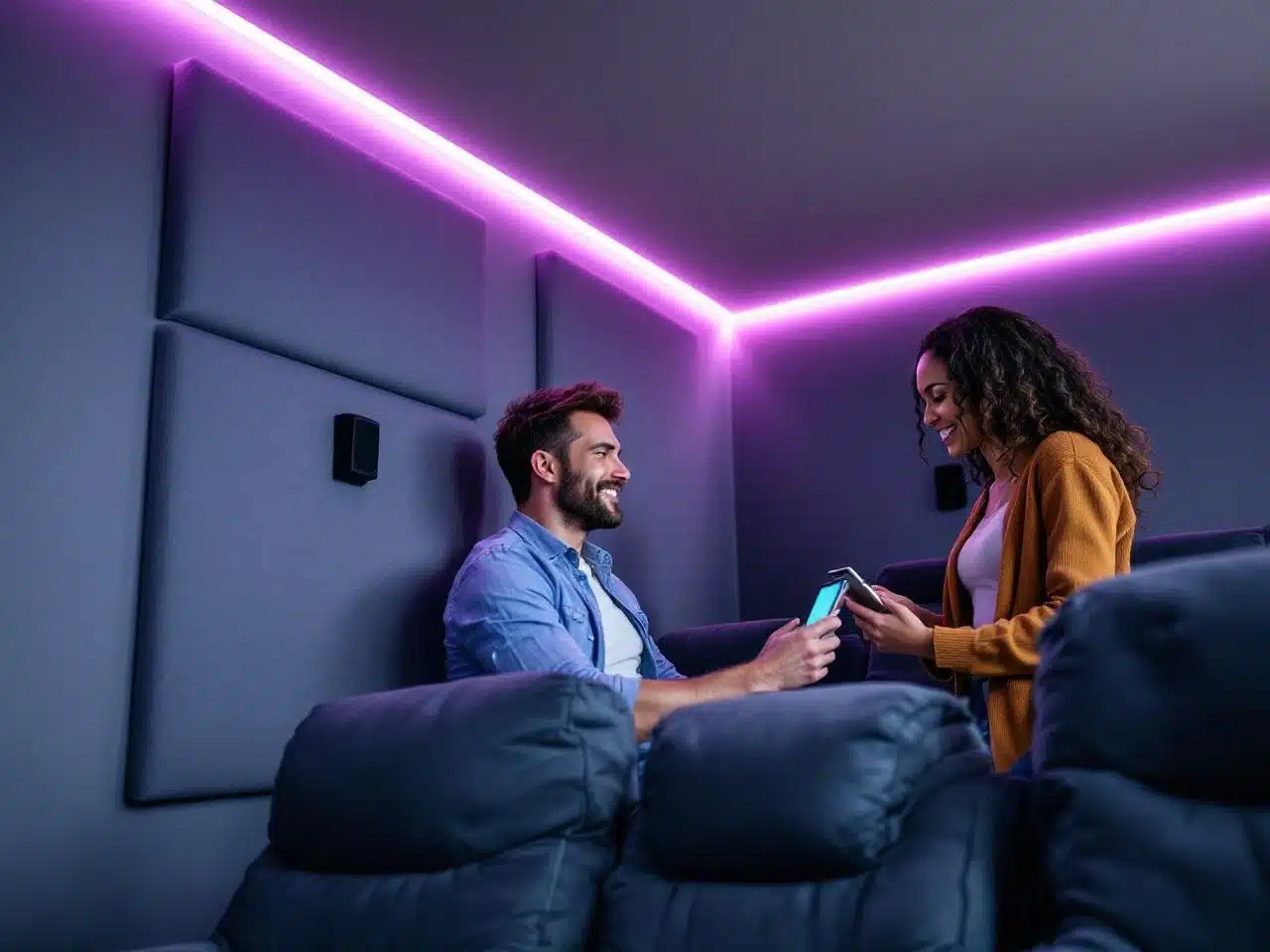 Photo decoration-cinema-maison-lumieres-acoustique