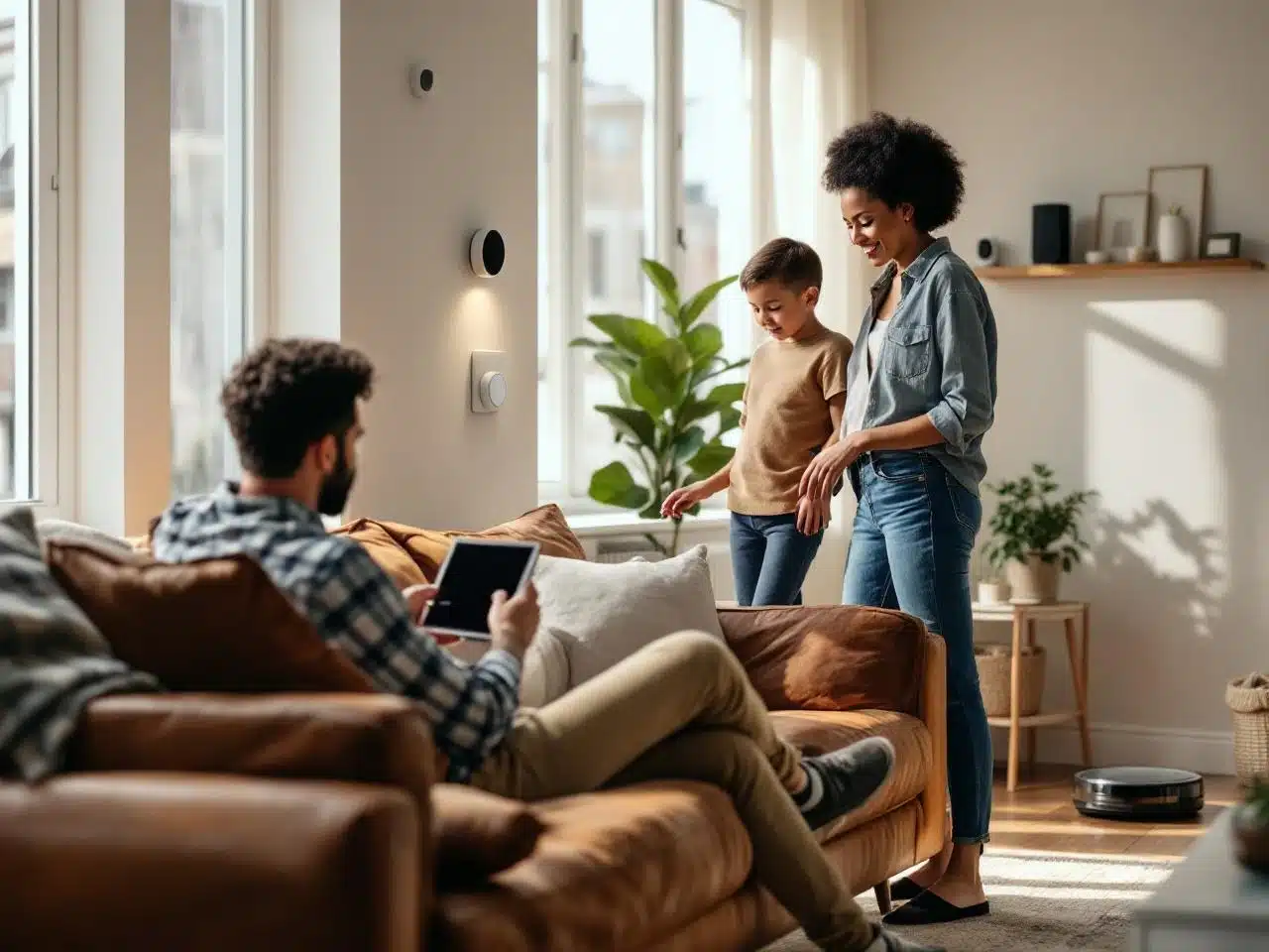 Photo domotique-equipements-maison-connectee