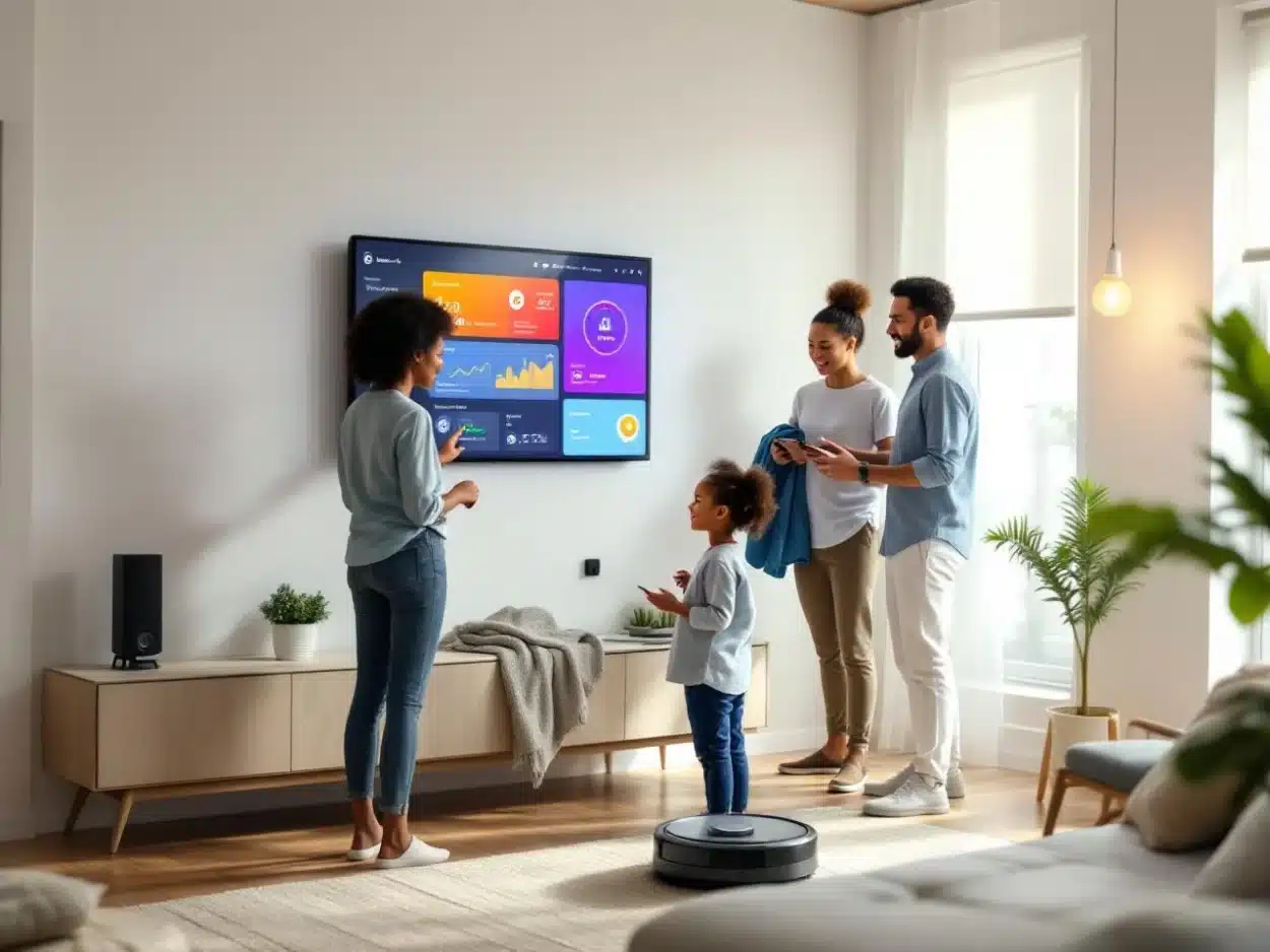 Photo ecran-connecte-maison-domotique