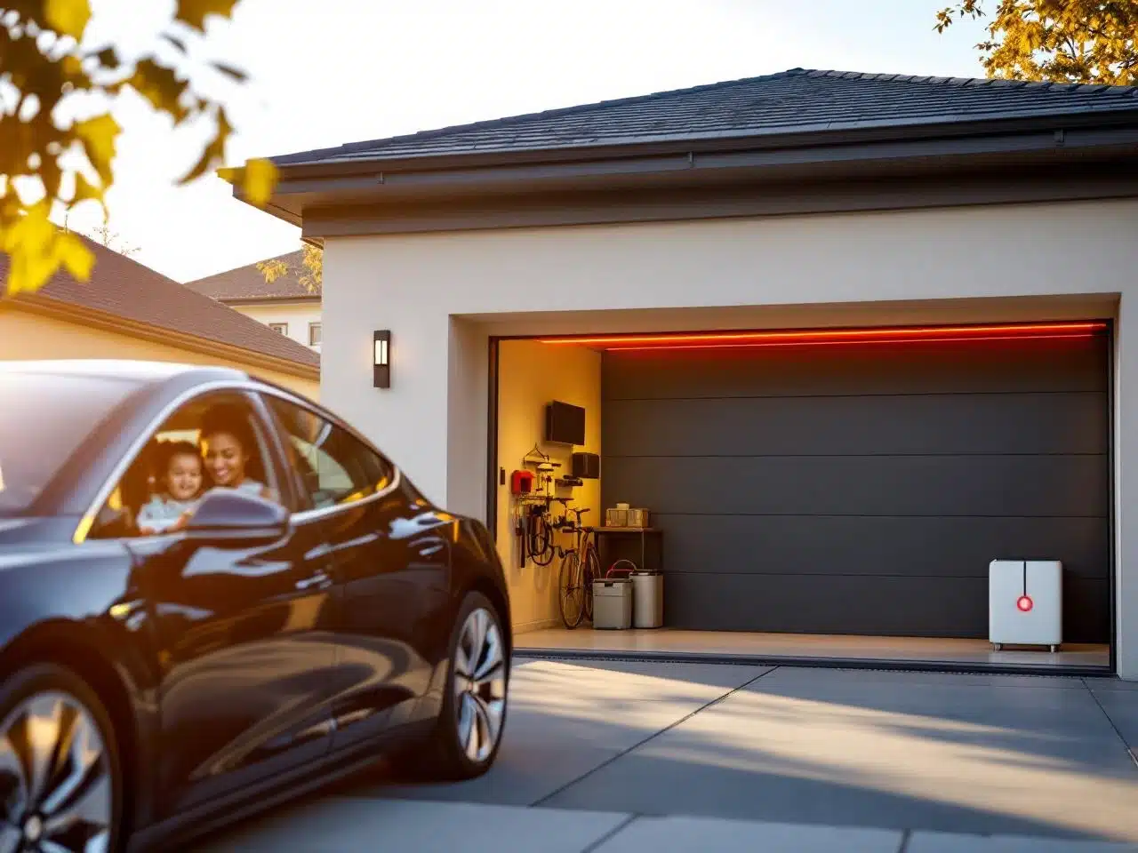 Photo ouverture-porte-garage-automatique