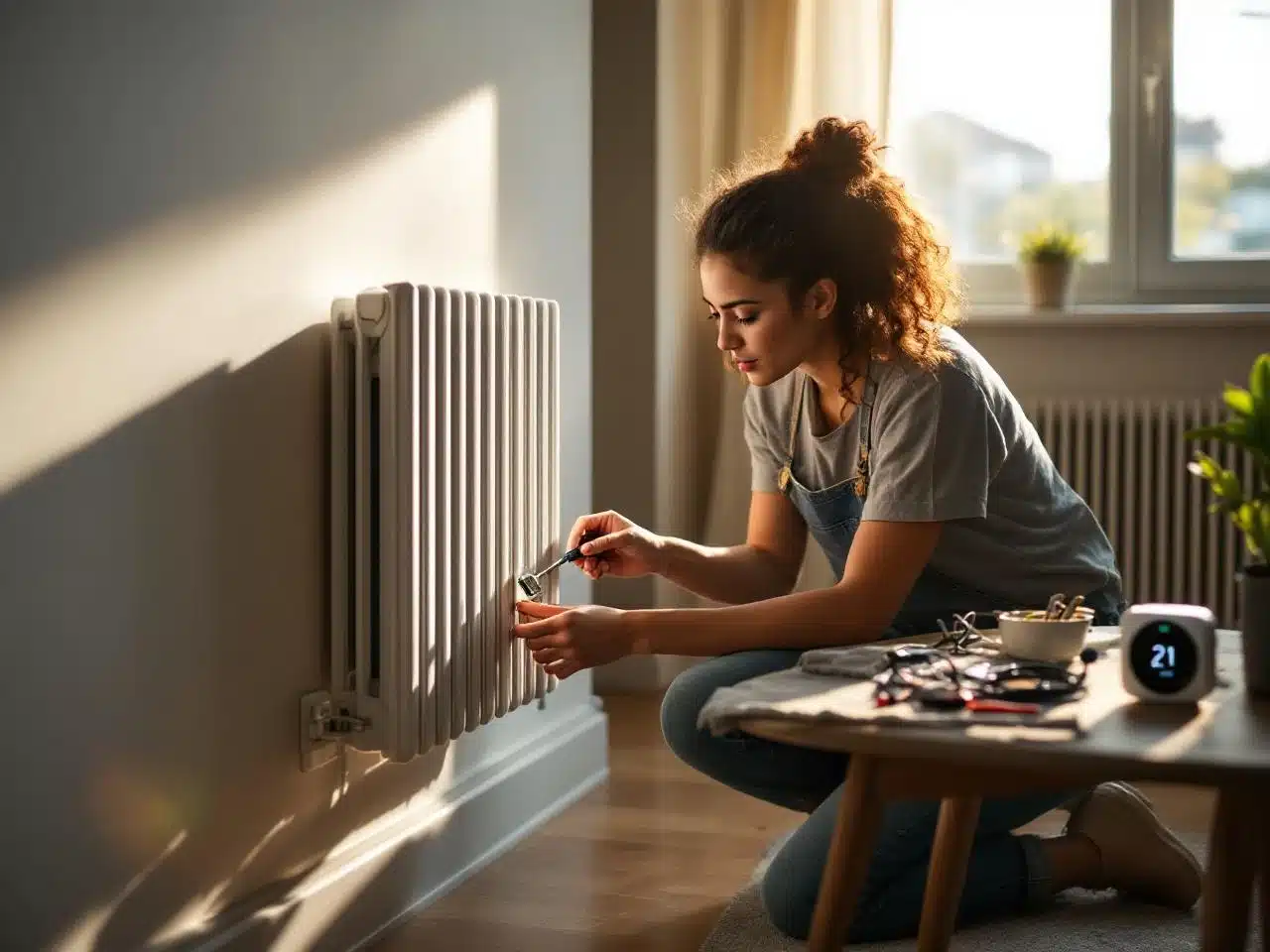 Photo thermostat-radiateur-electrique-sans-fil-pilote